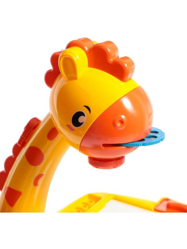 Проектор-столик «Жирафик», свет, звук, цвета МИКС