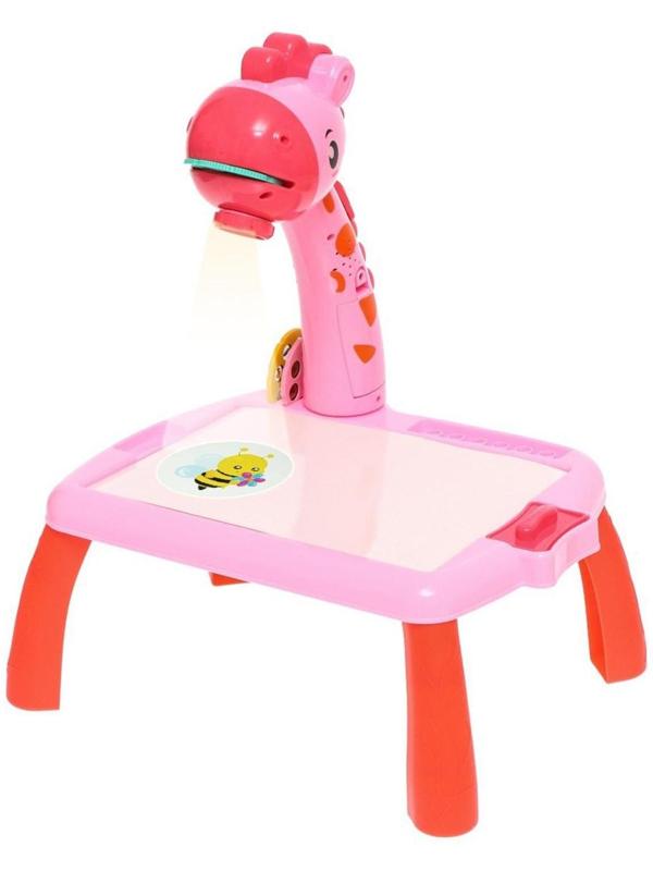 Проектор-столик «Жирафик», свет, звук, цвета МИКС