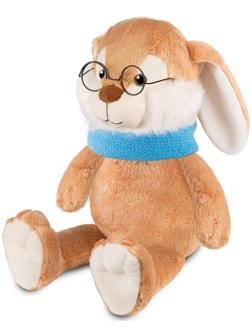 Мягкая игрушка «Кролик Эдик в шарфе и в очках», 20 см