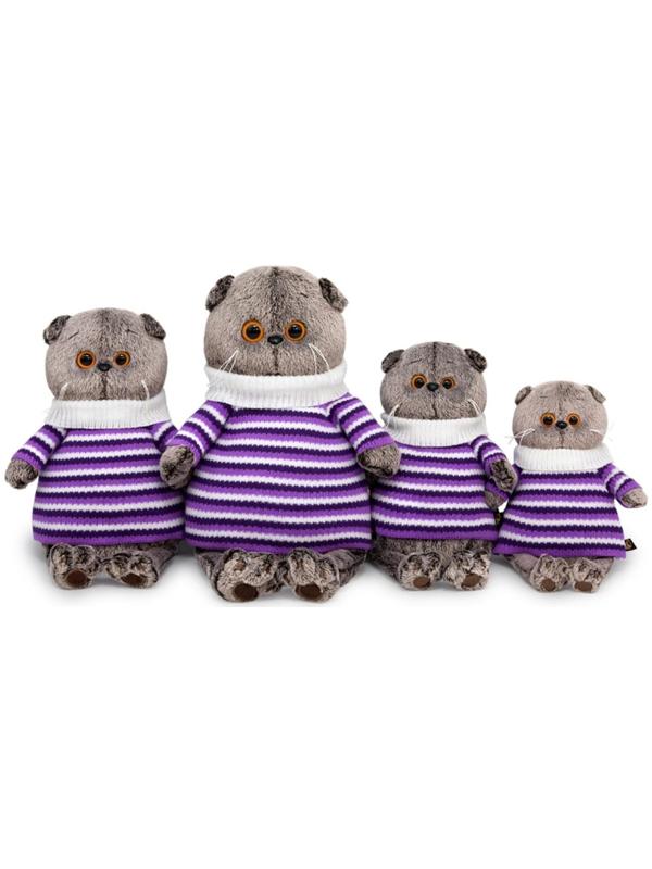 Мягкая игрушка «Басик в полосатом свитере», 30 см