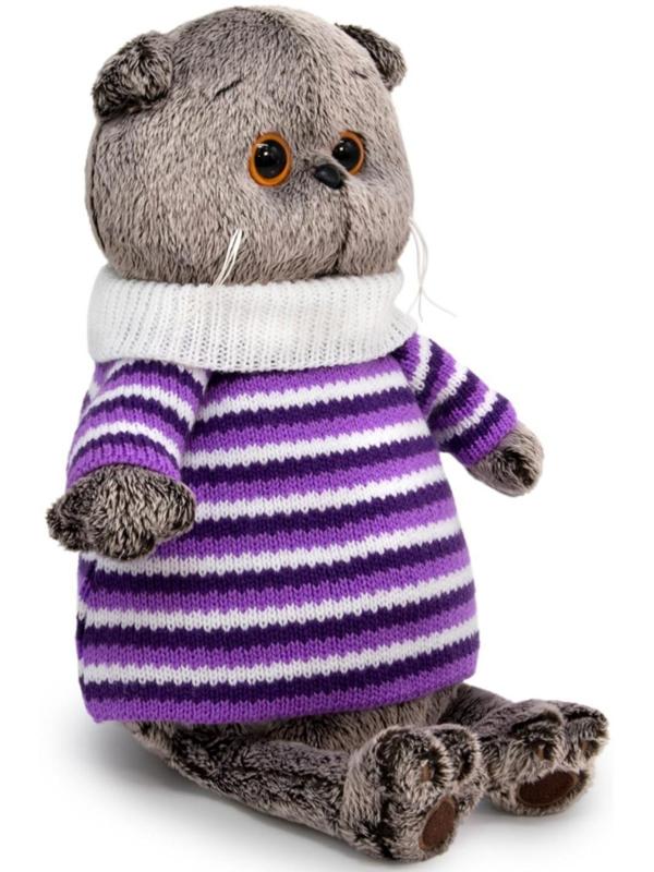 Мягкая игрушка «Басик в полосатом свитере», 22 см