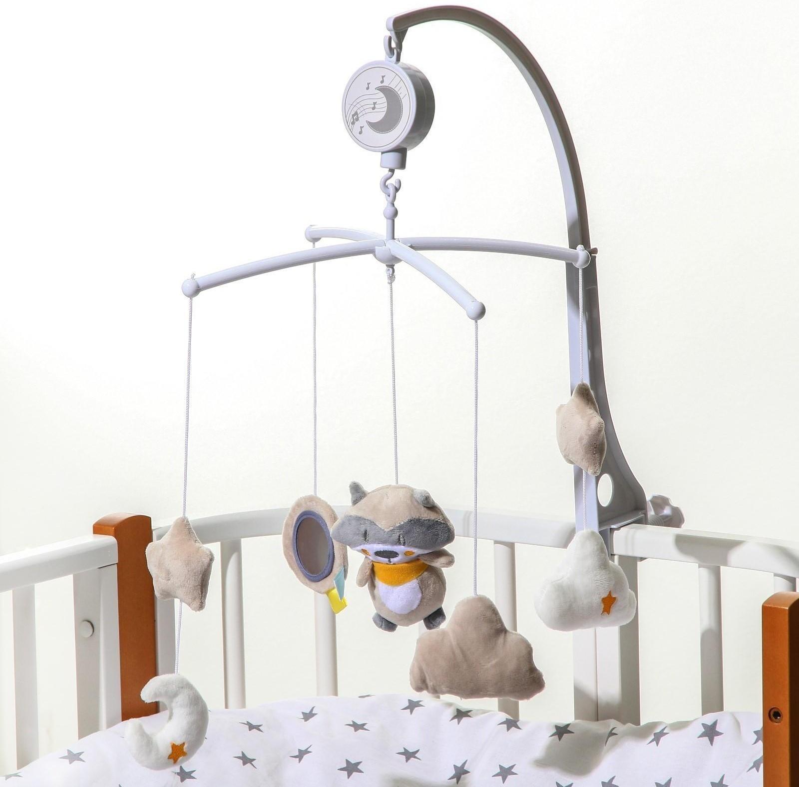 Мобиль музыкальный «Енотик», заводной, мягкие игрушки