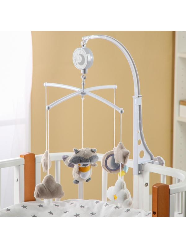 Мобиль музыкальный «Енотик», заводной, мягкие игрушки