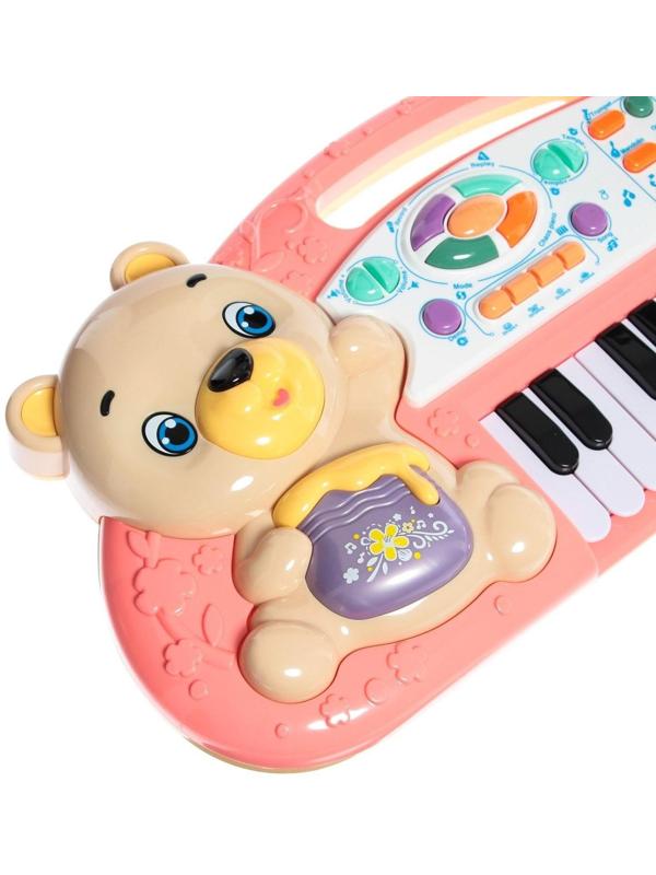 Музыкальное пианино «Мишутка», свет, звук