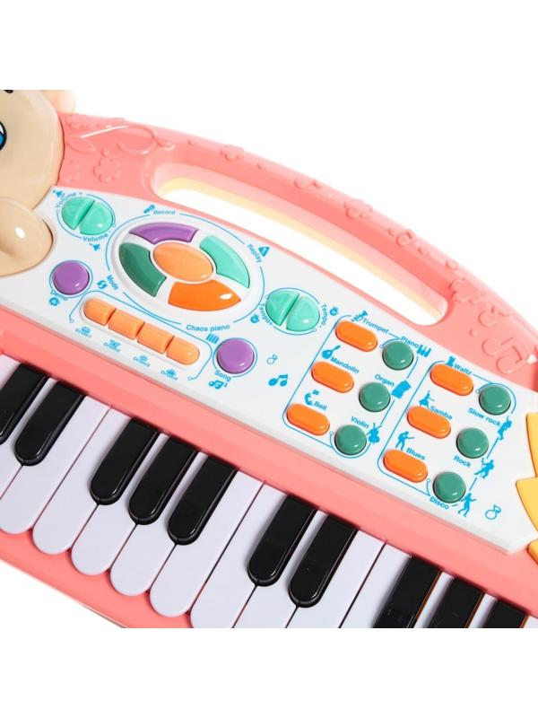 Музыкальное пианино «Мишутка», свет, звук