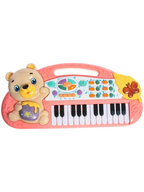 Музыкальное пианино «Мишутка», свет, звук