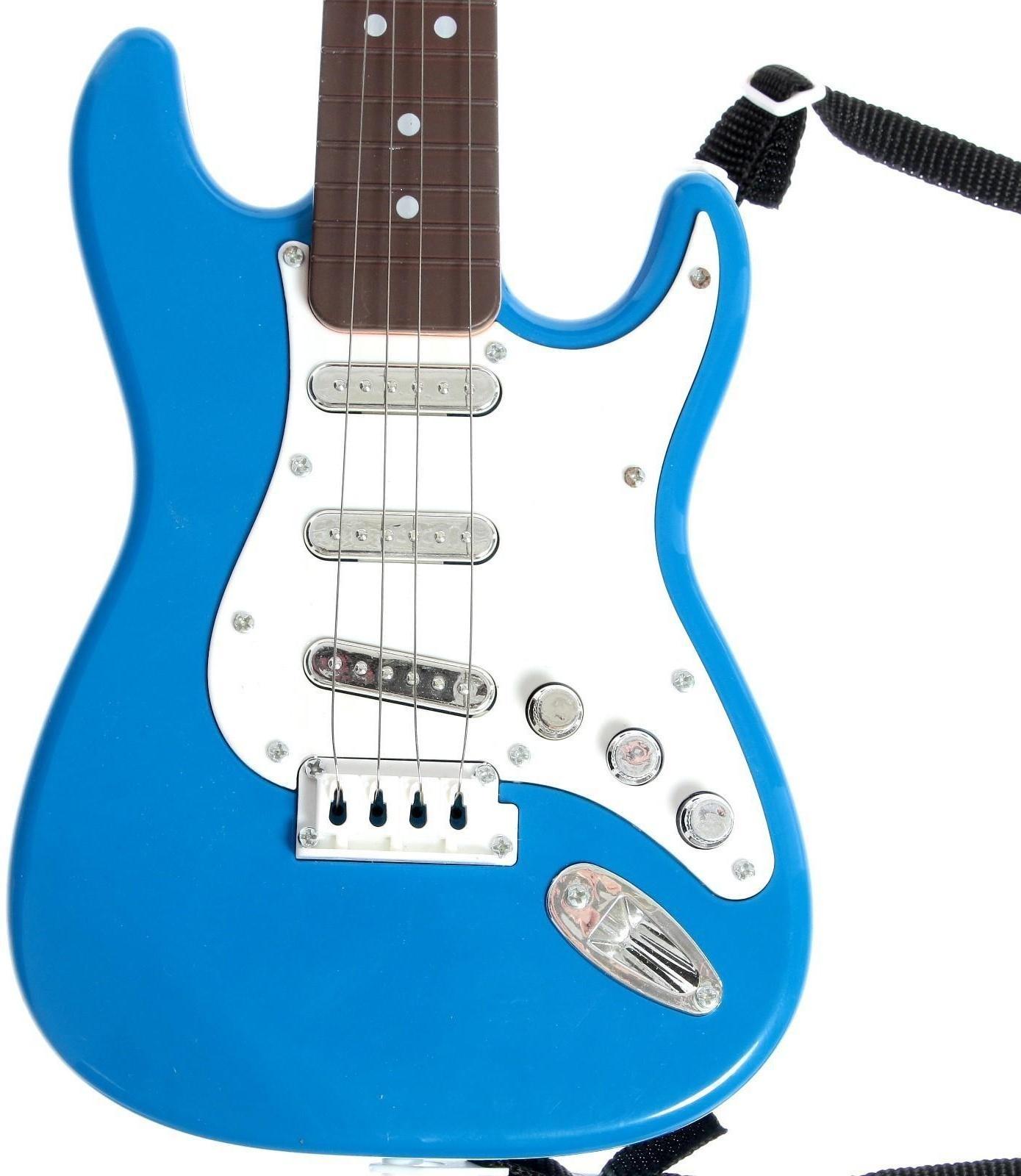 Игрушка музыкальная «Гитара рокер», звуковые эффекты, цвет синий