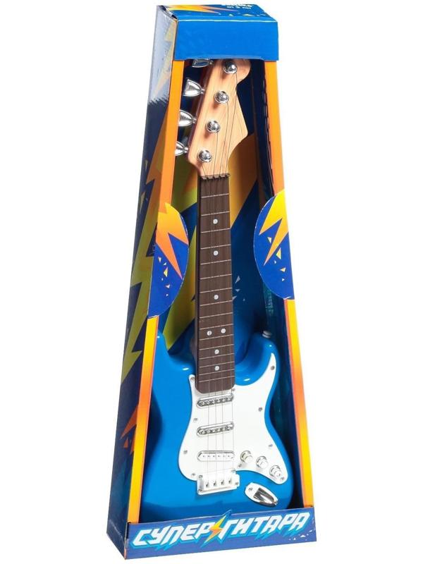 Игрушка музыкальная «Гитара рокер», звуковые эффекты, цвет синий