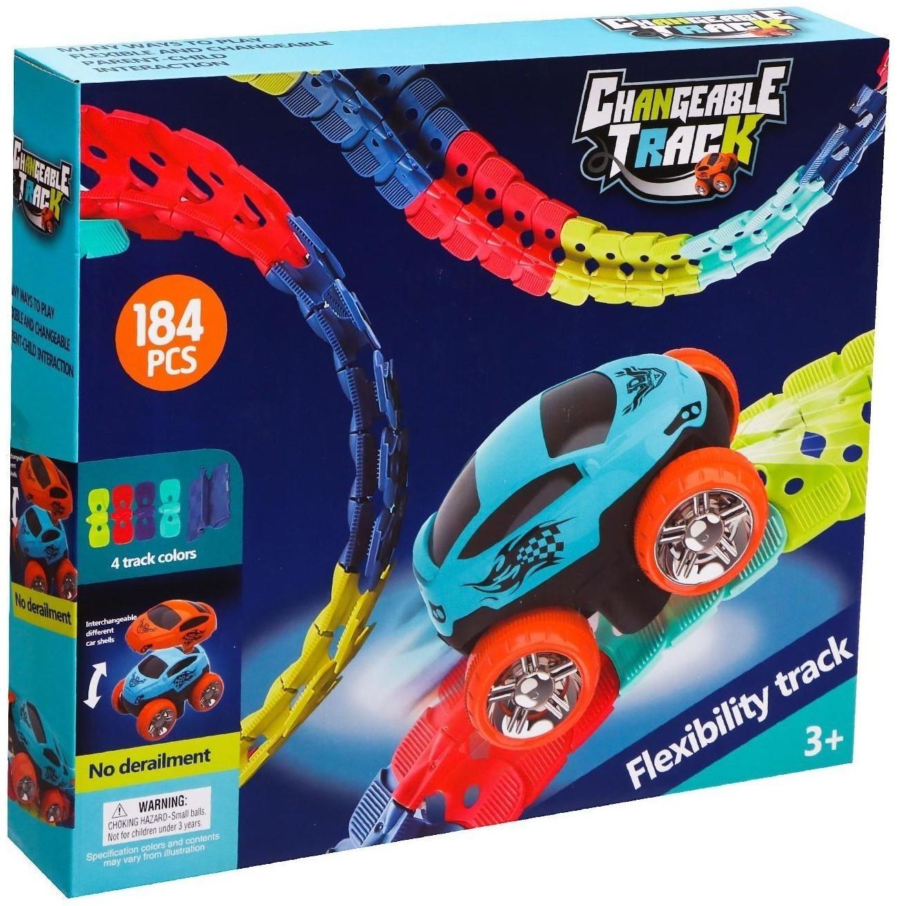 Гибкий автотрек SPEED, работает от батареек