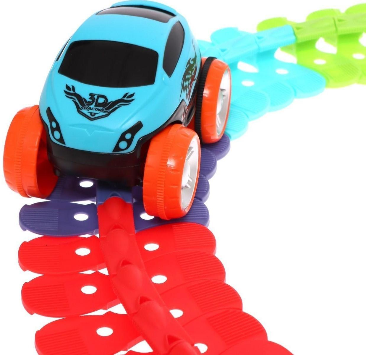 Гибкий автотрек SPEED, работает от батареек