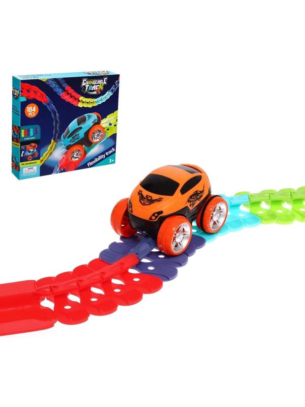 Гибкий автотрек SPEED, работает от батареек