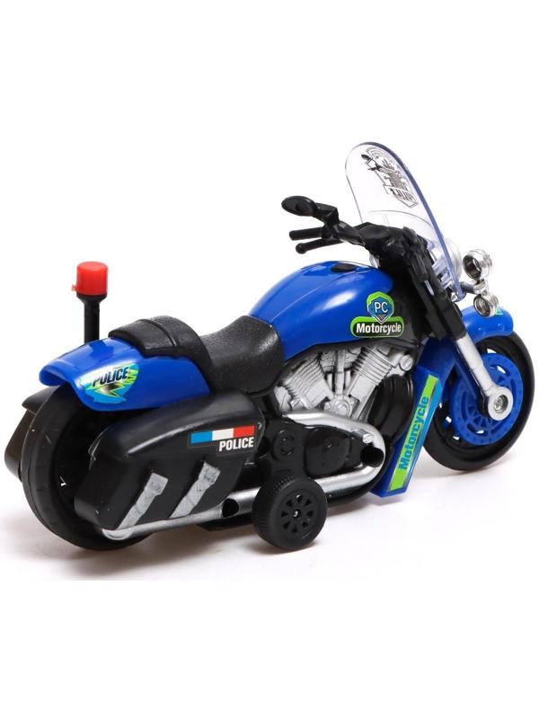 Мотоцикл инерционный «Полиция», цвета МИКС