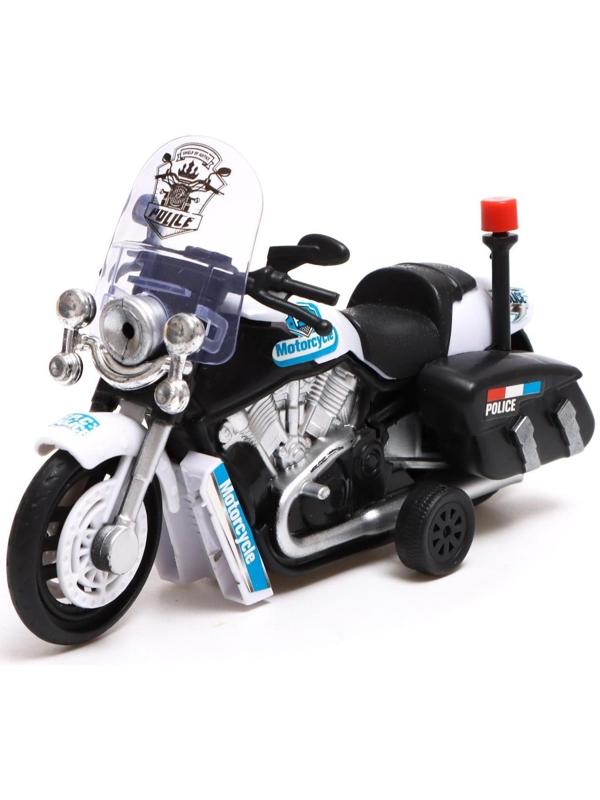 Мотоцикл инерционный «Полиция», цвета МИКС
