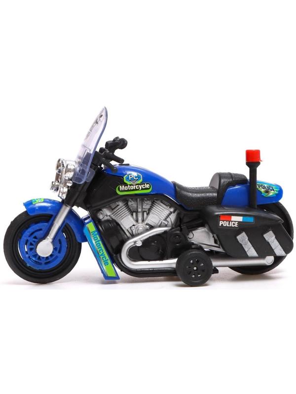 Мотоцикл инерционный «Полиция», цвета МИКС