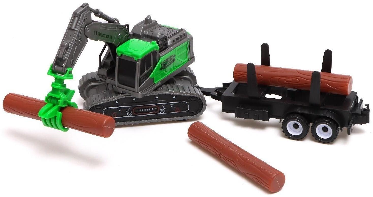 Экскаватор инерционный «Стройка» с прицепом, МИКС