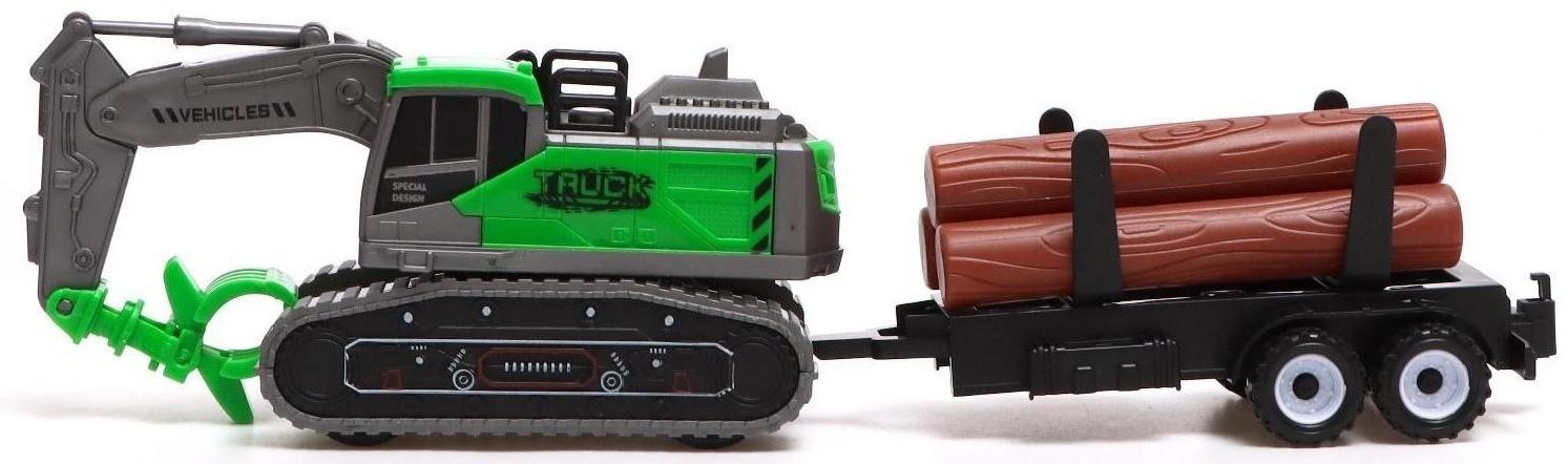 Экскаватор инерционный «Стройка» с прицепом, МИКС