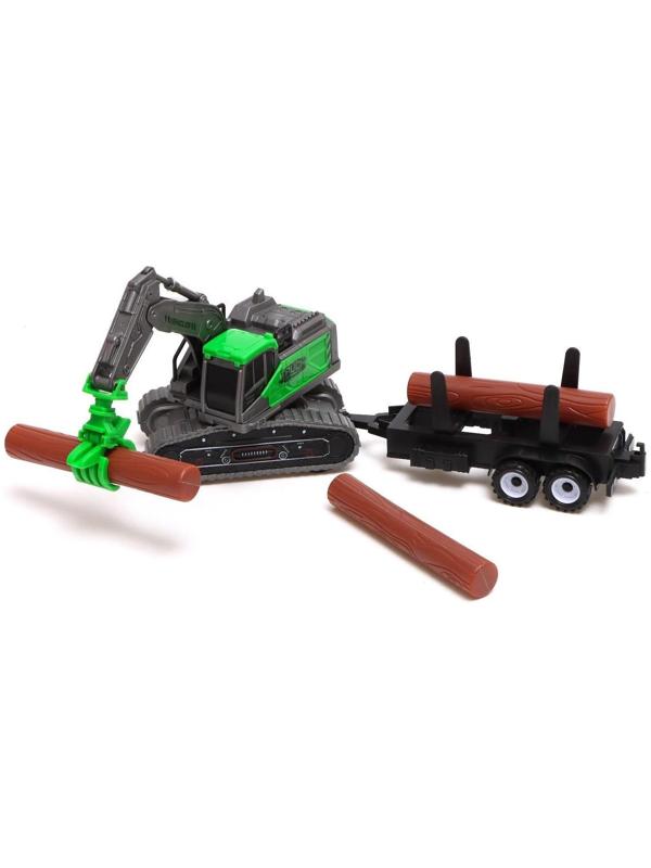 Экскаватор инерционный «Стройка» с прицепом, МИКС