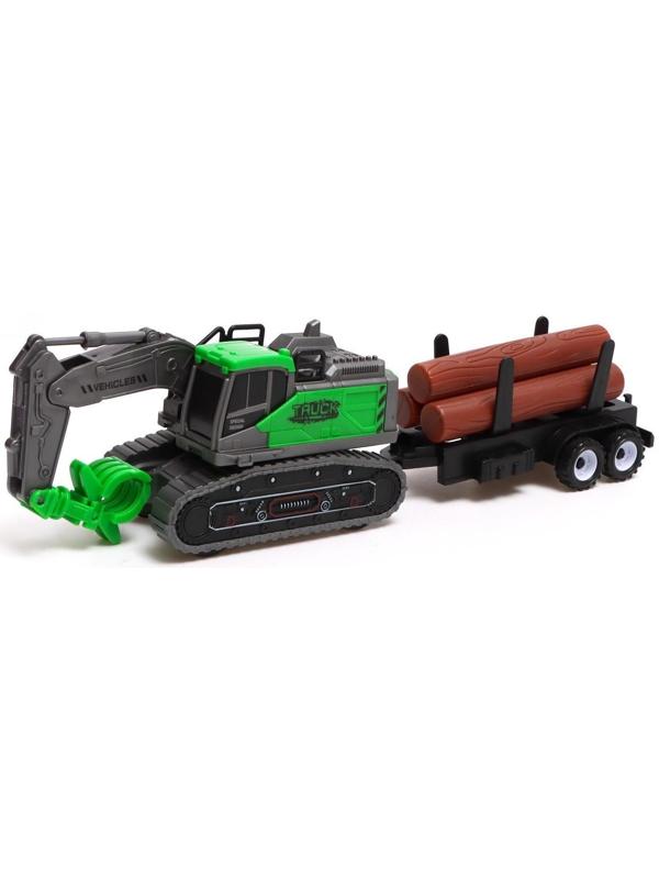 Экскаватор инерционный «Стройка» с прицепом, МИКС