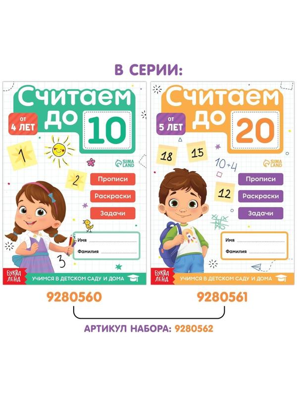 Книга «Считаю до 20», ФГОС ДО, 48 стр.