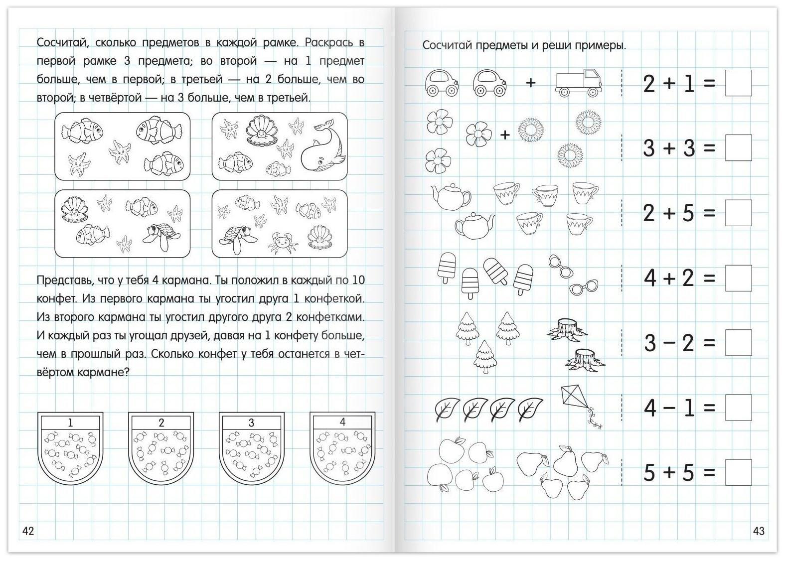 Набор книг «Считаю до 10 и 20», ФГОС ДО, 2 шт. по 48 стр.