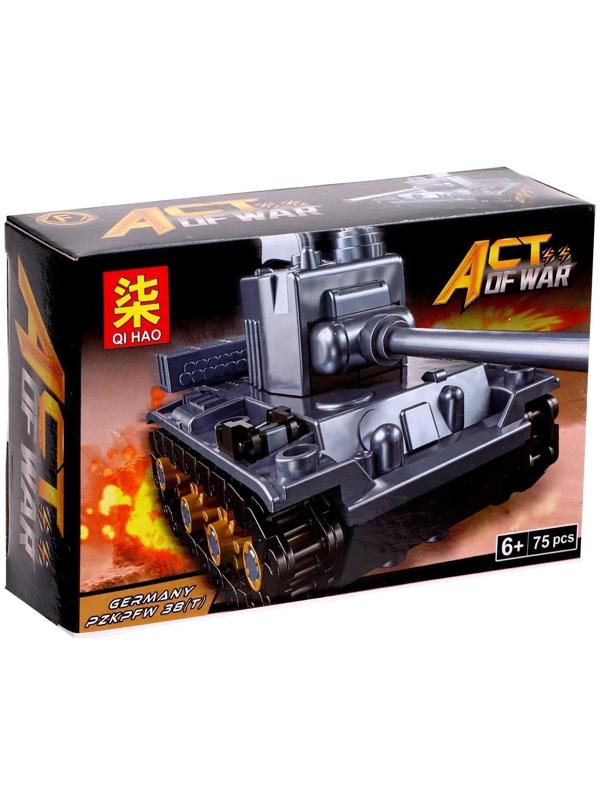 Конструктор блочный «Танки», 6 видов, МИКС