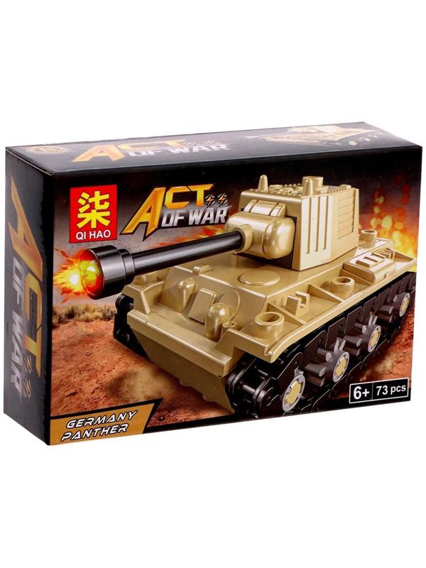 Конструктор блочный «Танки», 6 видов, МИКС