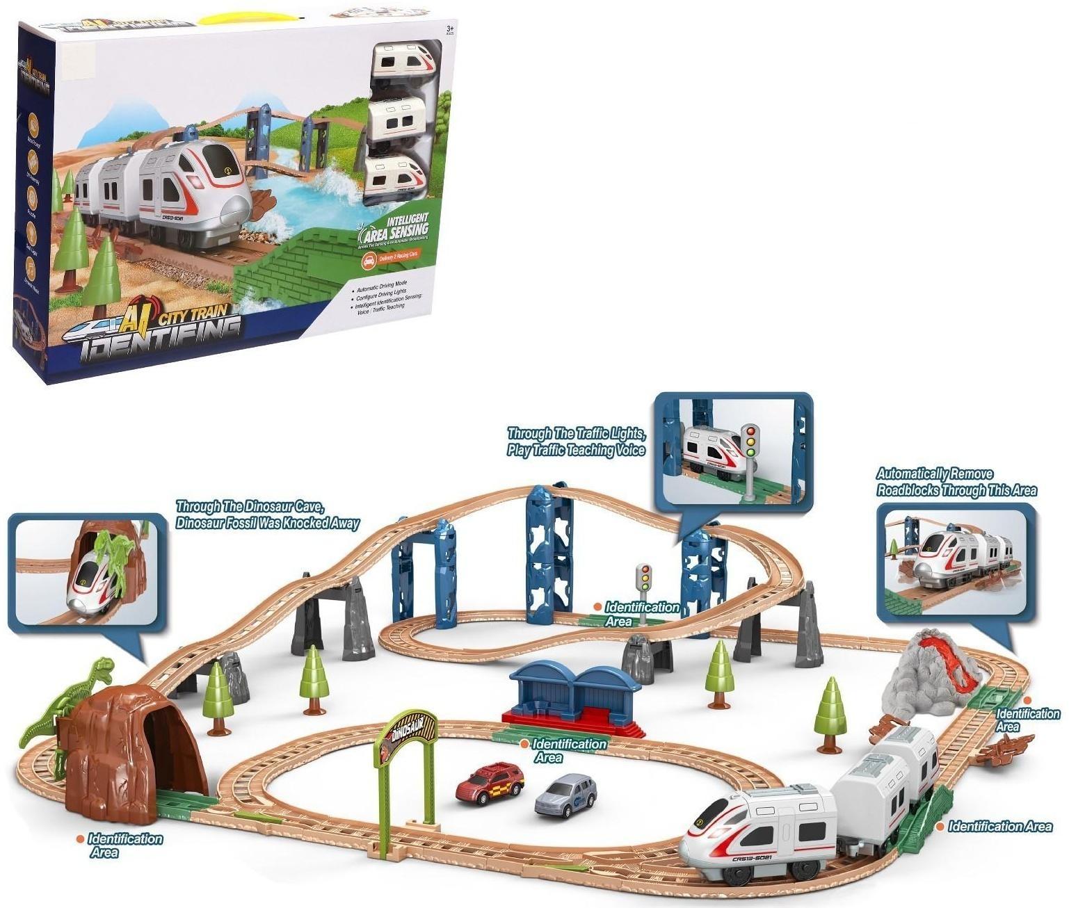 Железная дорога «Экспресс», свет и звук, работает от батареек