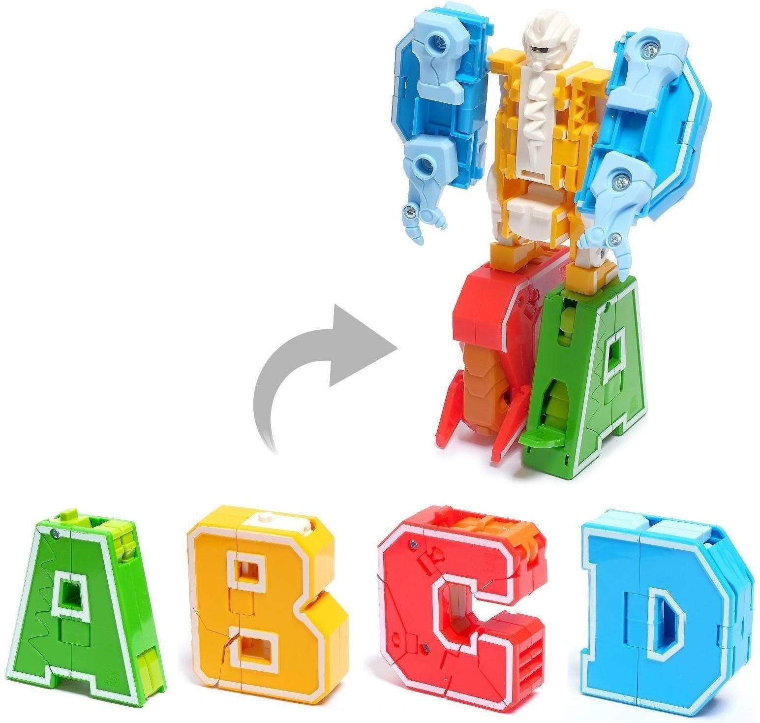Робот «Дино-буква», трансформируется в динозавра / вариант Микс