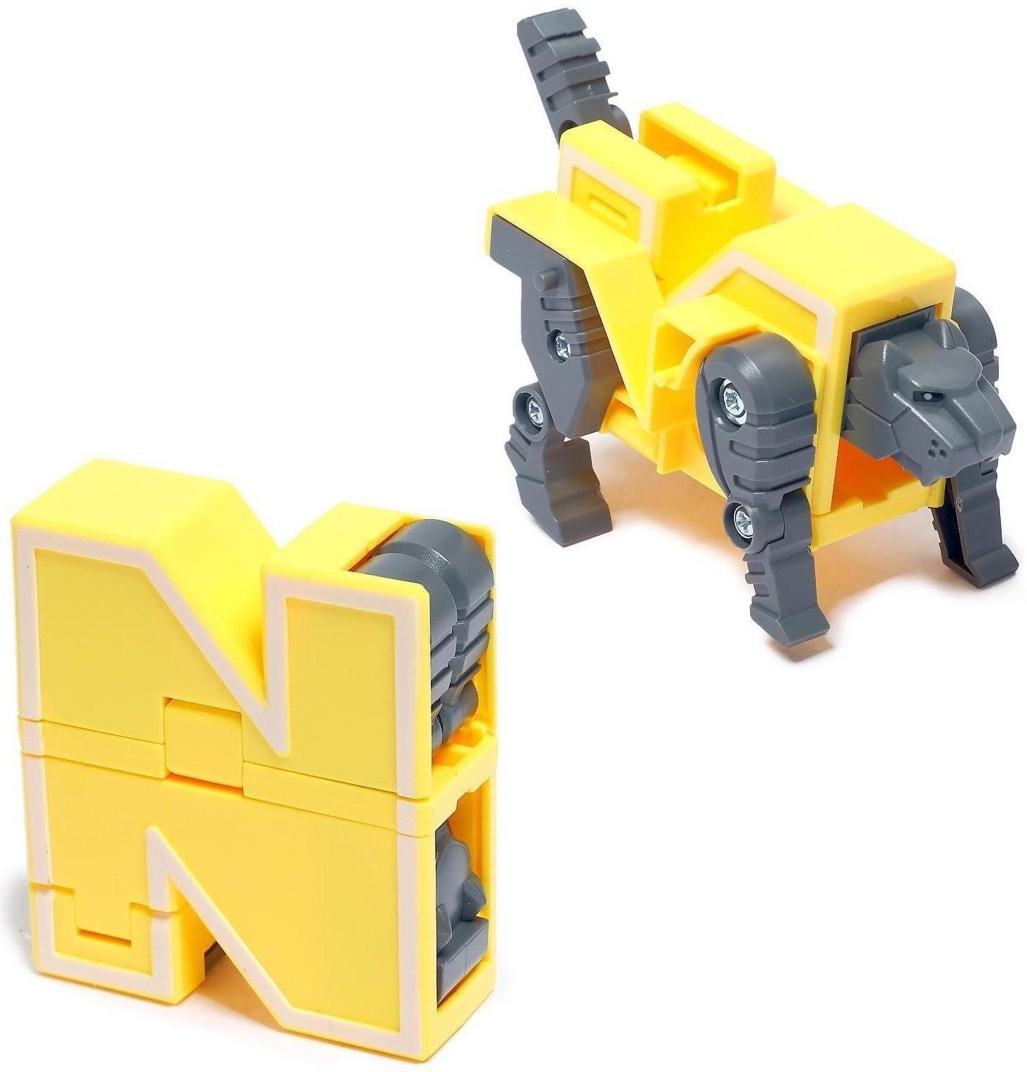 Робот «Дино-буква», трансформируется в динозавра / вариант Микс