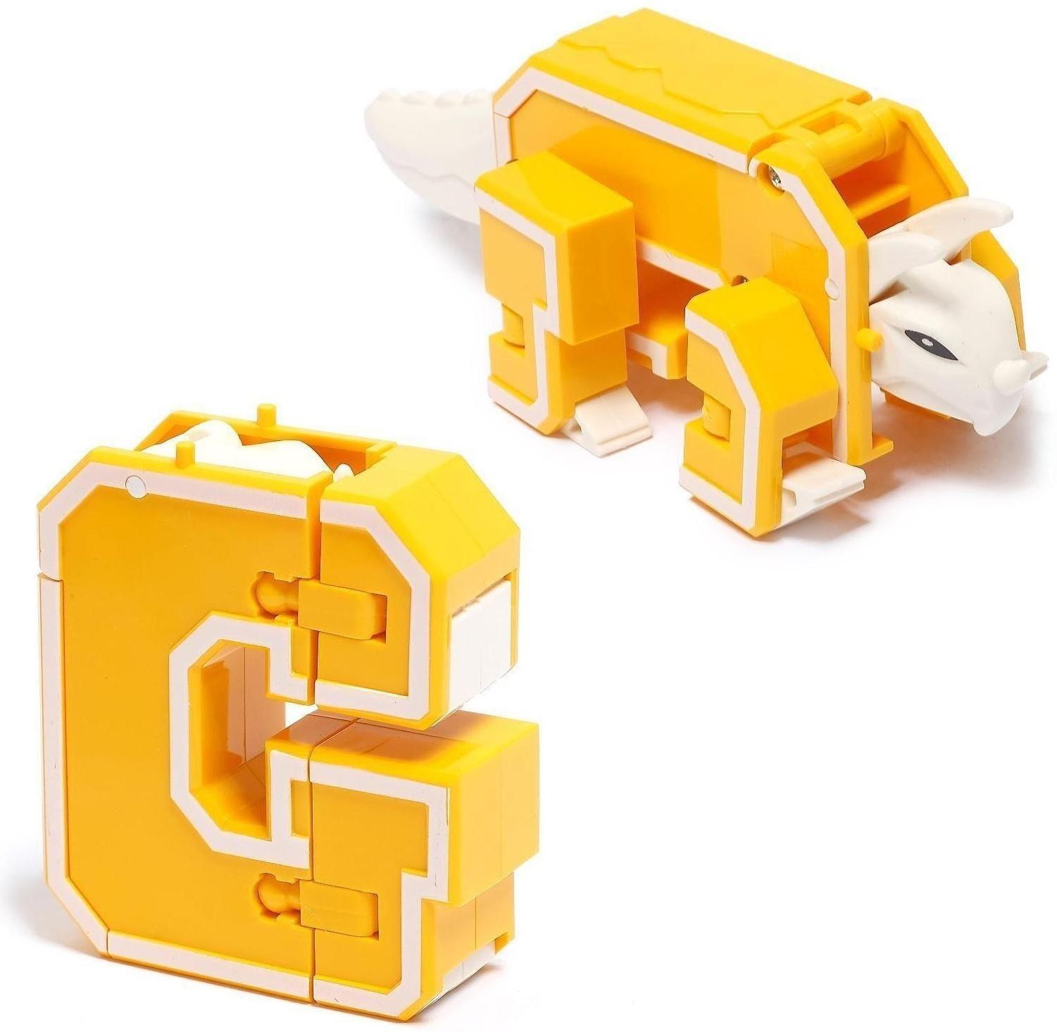 Робот «Дино-буква», трансформируется в динозавра / вариант Микс