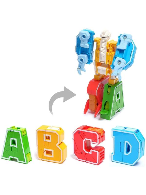 Робот «Дино-буква», трансформируется в динозавра / вариант Микс