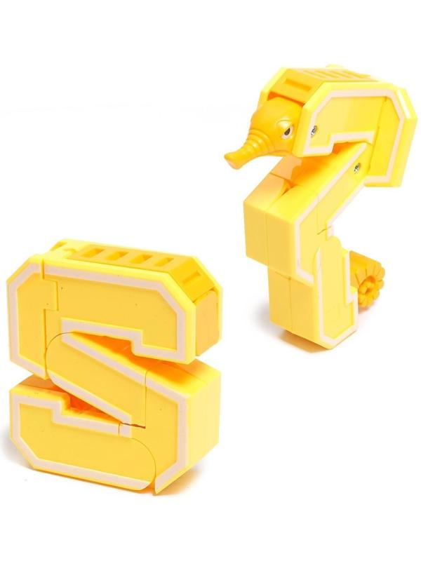 Робот «Дино-буква», трансформируется в динозавра / вариант Микс