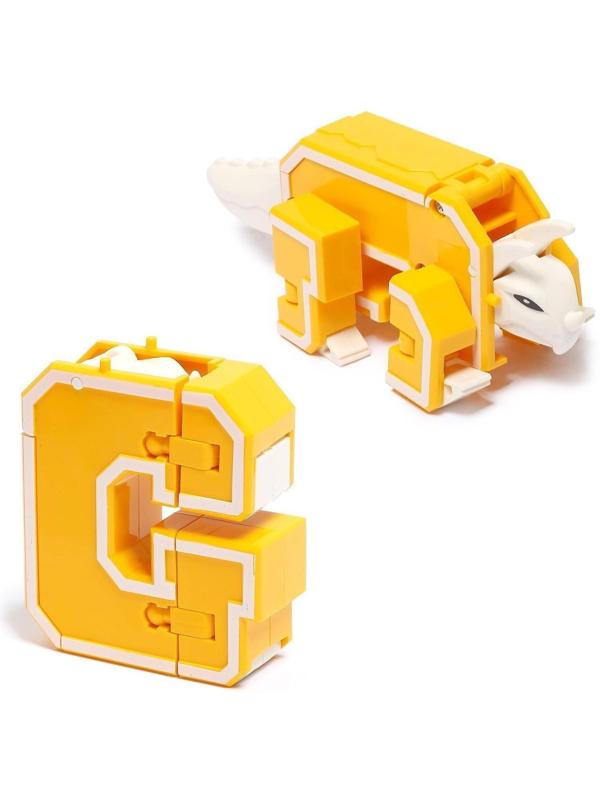 Робот «Дино-буква», трансформируется в динозавра / вариант Микс