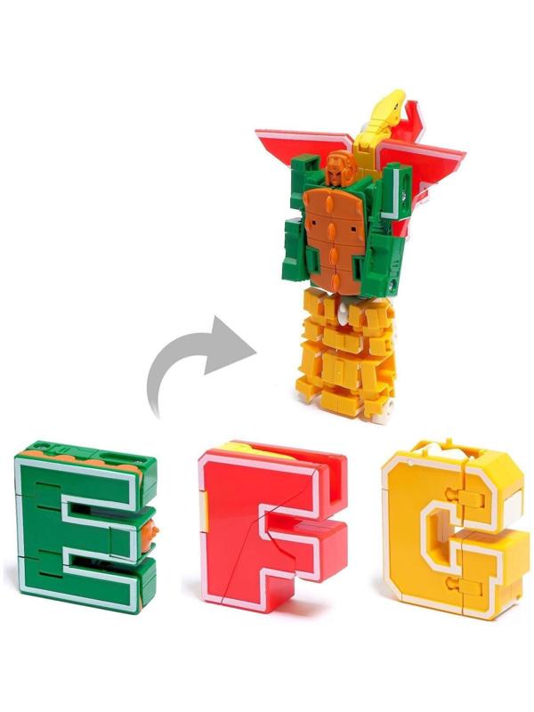 Робот «Дино-буква», трансформируется в динозавра / вариант Микс