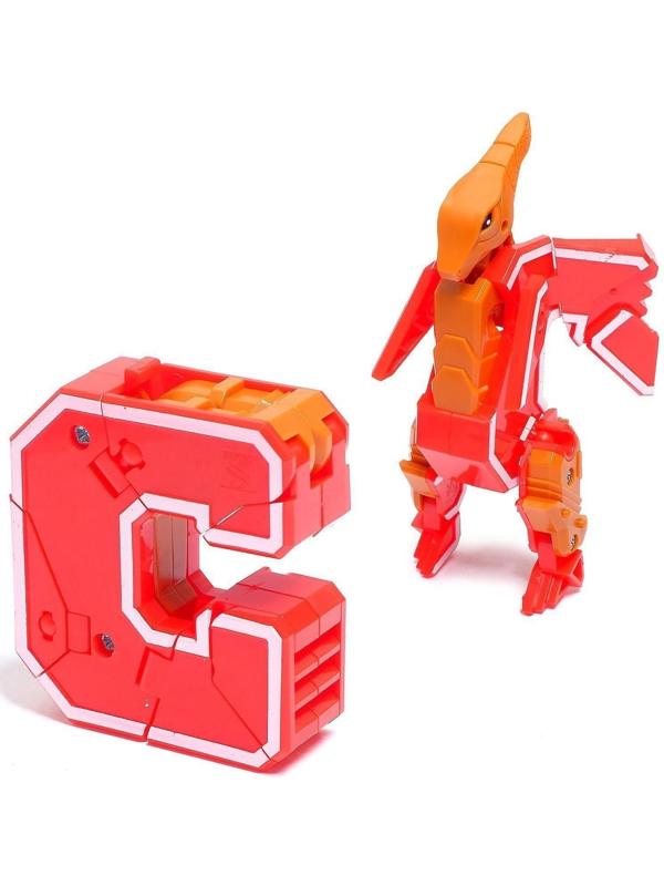 Робот «Дино-буква», трансформируется в динозавра / вариант Микс