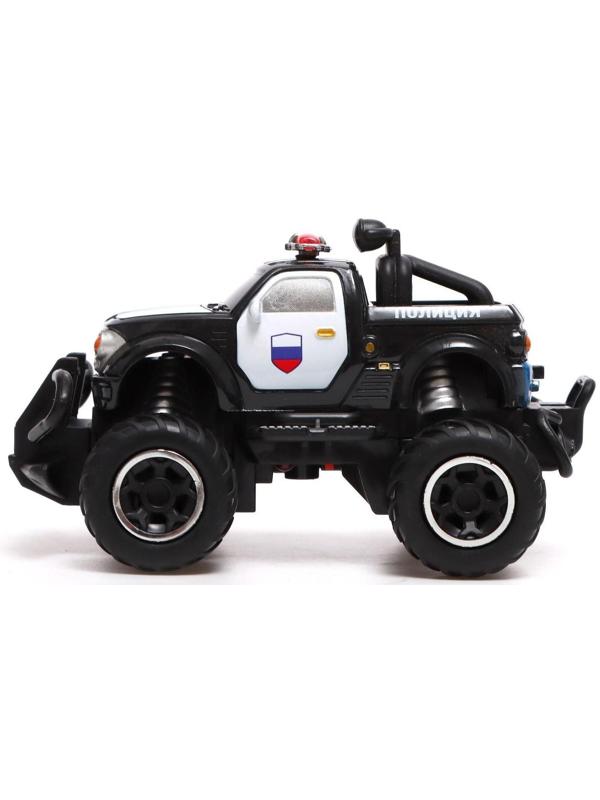 Джип радиоуправляемый «Полиция», работает от батареек, цвет чёрный