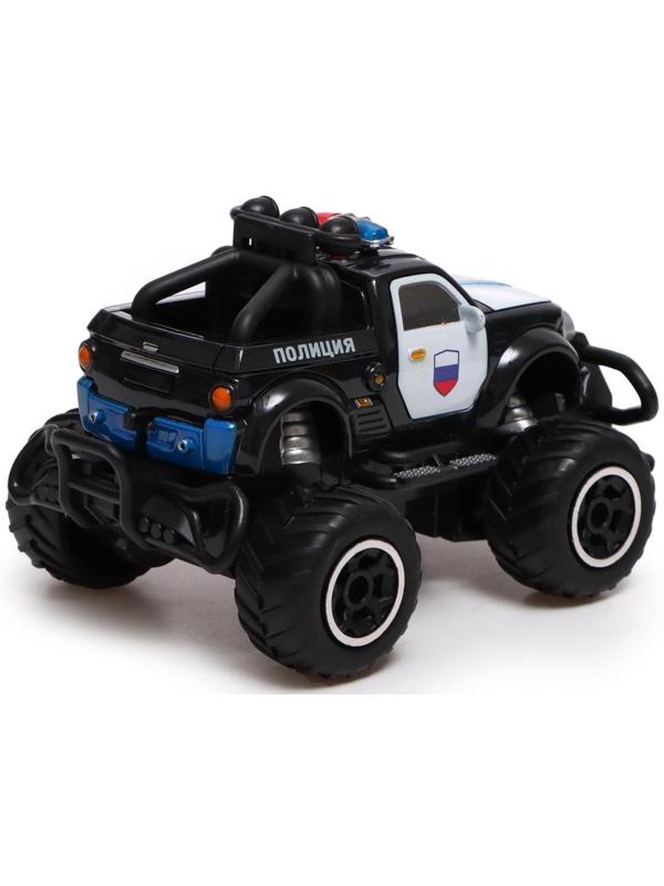 Джип радиоуправляемый «Полиция», работает от батареек, цвет чёрный