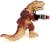 Динозавр радиоуправляемый T-Rex, стреляет ракетами, работает от батареек, цвет коричневый