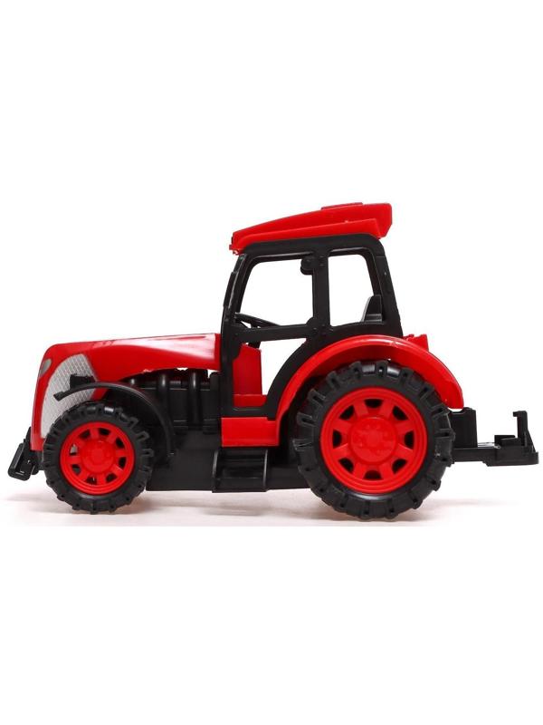 Трактор радиоуправляемый «Фермер», работает от аккумулятора, цвет красный