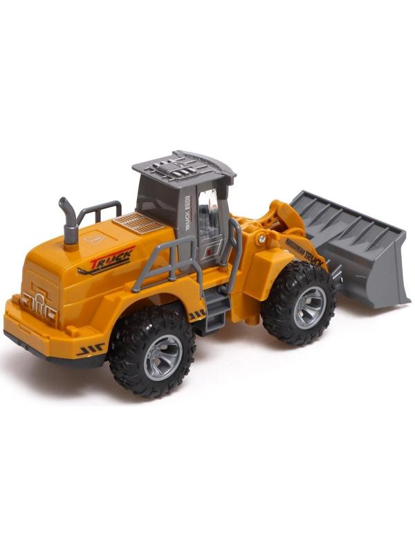 Трактор инерционный «Погрузчик», световые эффекты, подвижные детали, цвет жёлтый
