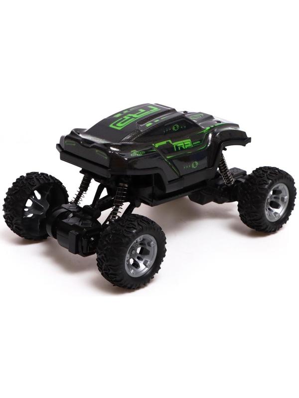 Джип радиоуправляемый MONSTER, 1:18, световые и звуковые эффекты, работает от аккумулятора, цвет зелёный