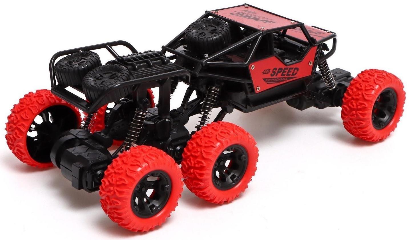 Джип радиоуправляемый, 1:18, работает от аккумулятора, цвет красный