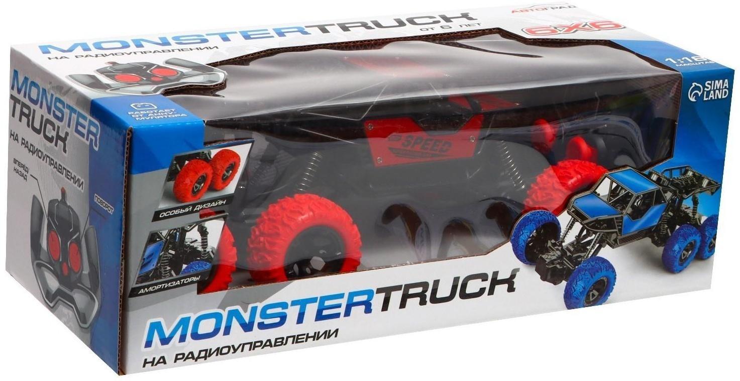 Джип радиоуправляемый, 1:18, работает от аккумулятора, цвет красный