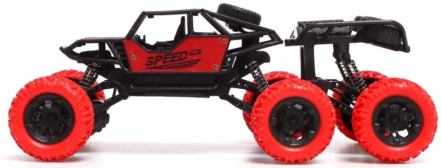 Джип радиоуправляемый, 1:18, работает от аккумулятора, цвет красный