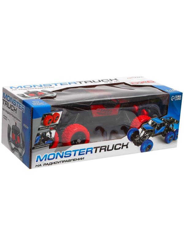 Джип радиоуправляемый, 1:18, работает от аккумулятора, цвет красный