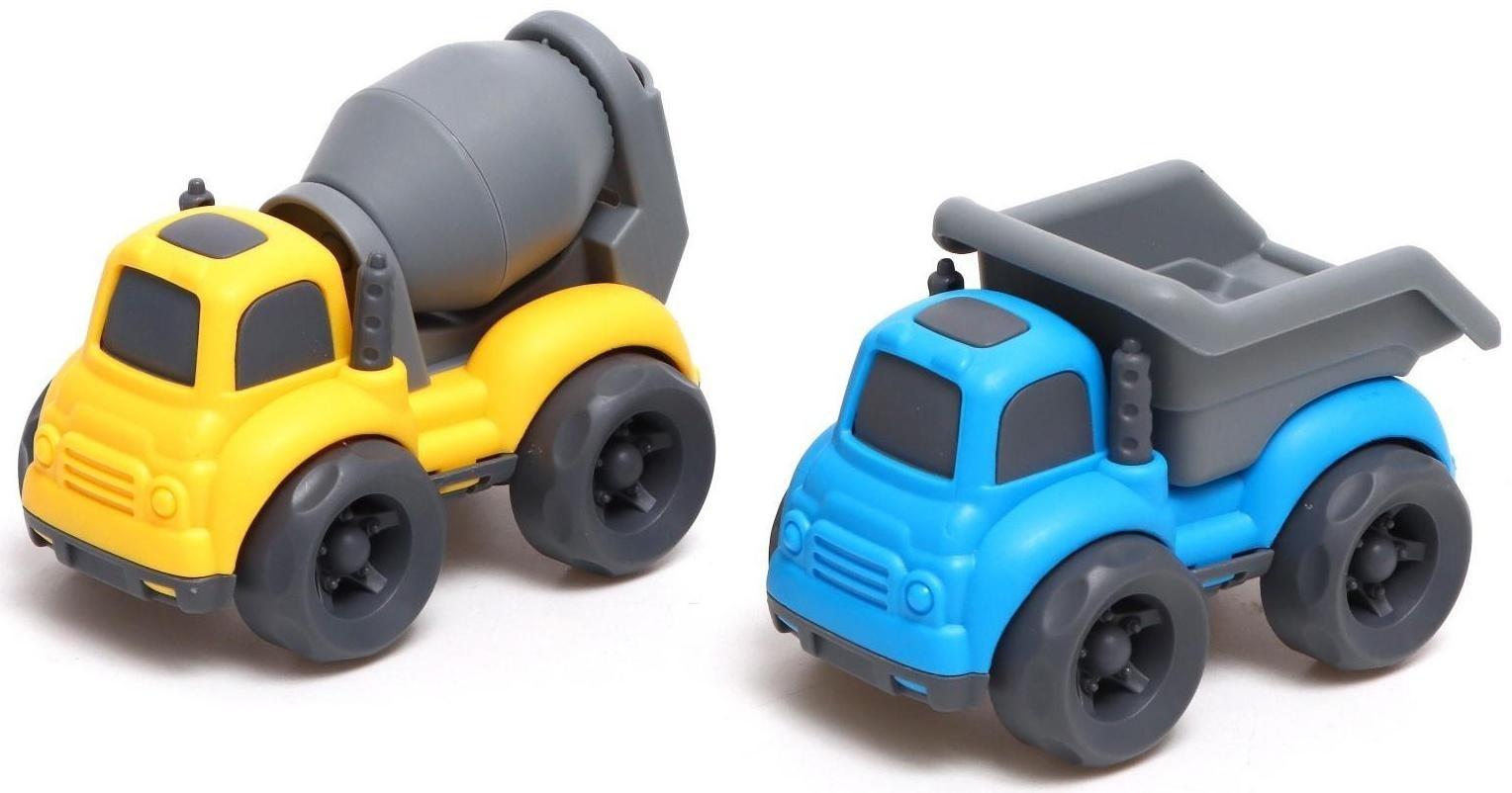 Грузовик TRUCK, с 2 машинками, световые и звуковые эффекты