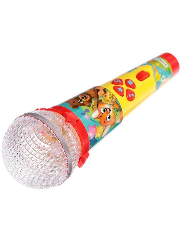 Микрофон, звук, свет, цвет жёлтый