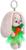 Мягкая игрушка-брелок «Зайка Ми в зелёном платье, с морковкой», 14 см