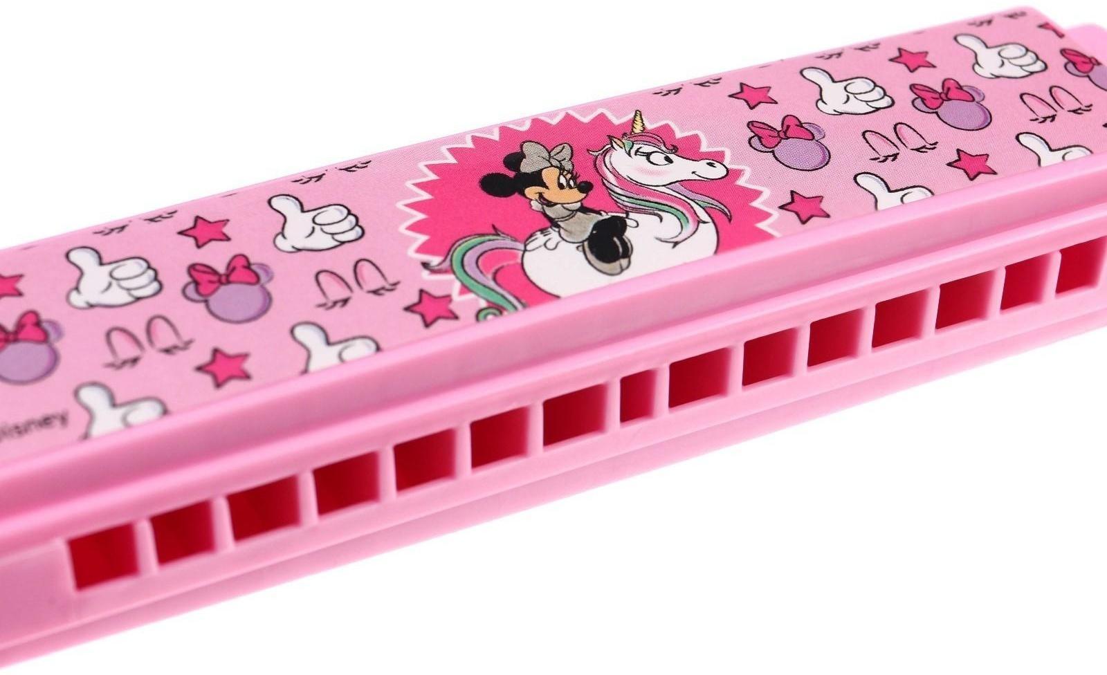 Музыкальная игрушка «Гармошка: Минни Маус», цвет розовый
