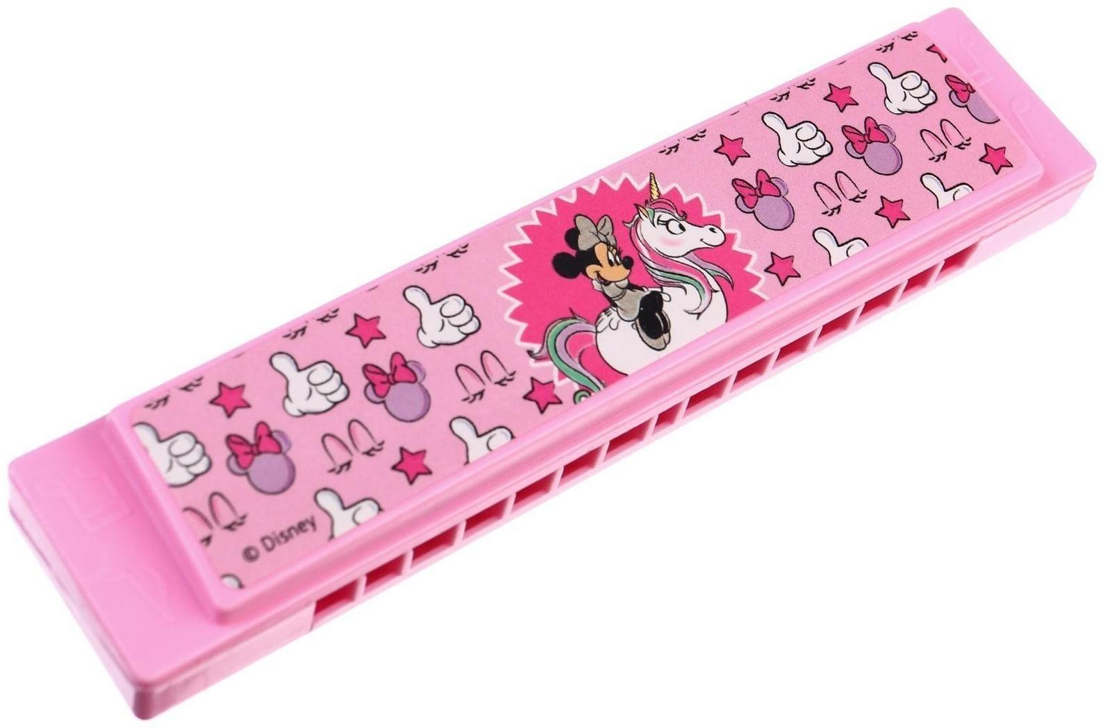 Музыкальная игрушка «Гармошка: Минни Маус», цвет розовый